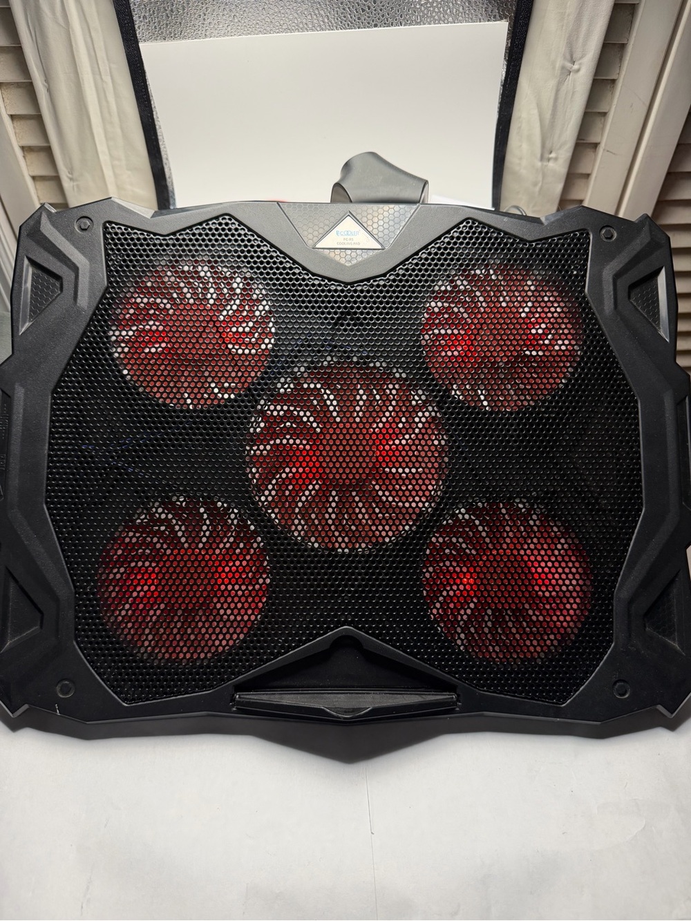 High-Performance Laptop Cooling Pad with Red LED Fans - Gaming Cooling Stand